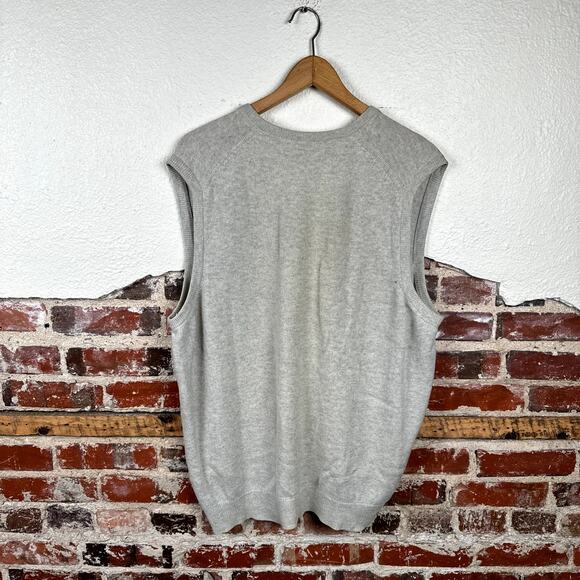 Vintage Pringle of Scotland Sweater 46 Grey Wool V Neck Vest Golf Club Scotland - Picture 7 of 8